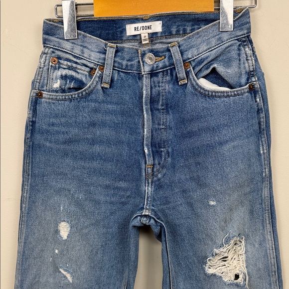 Re/Done 90s high rise loose 23 Classic Blue Denim Jeans - Picture 4 of 11